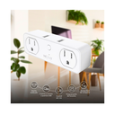 Nexxt Solutions Connectivity NHP-D610 -wireless -2 Toma corrientes - 2 puertos USB - Compatible con Amazon Alexa y Google Assistant - 1875 W de potencia maxima - 200 joules