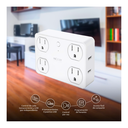 Nexxt Solutions Connectivity 4 Outlet & 4 USB - Conexion Wi-Fi - 4 toma corriente - 4 puertos USB - Compatible con Amazon Alexa y Google Assistant - 1875 W de potencia maxima - 900 joules