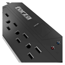 Forza FVR Series FVR-1011 - Automatic voltage regulator (wall mountable) - AC 115 V - 500 Watt - 1000 VA - output connectors: 4 - black