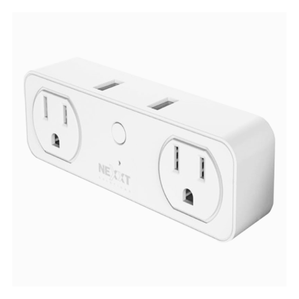 Nexxt  - Solutions Connectivity - NHP-D610 - wireless - 2 Toma corrientes - 2 puertos USB - Compatible con Amazon Alexa y Google Assistant - 1875 W de potencia maxima - 200 joules